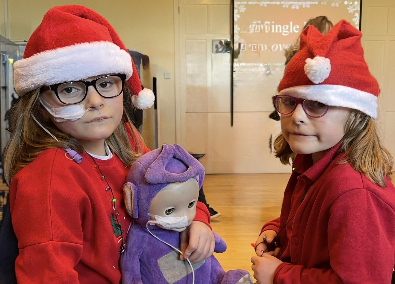Darcey and Eden at Chrismas